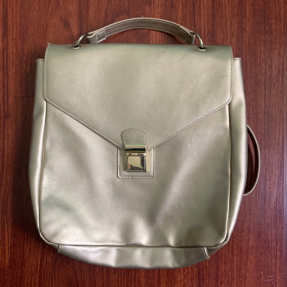 Gold backpack